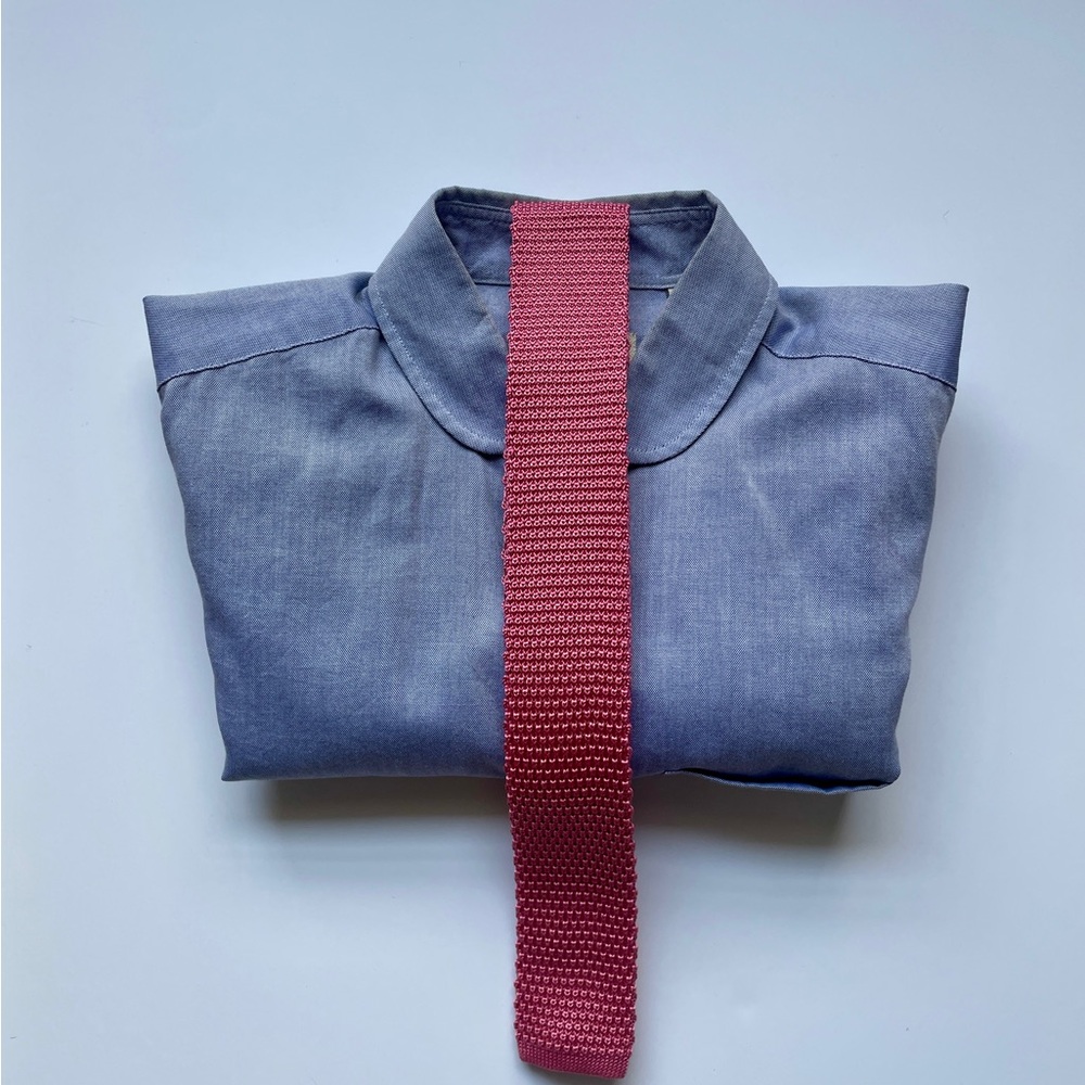 The Tie Bar Knitted Pink Tie